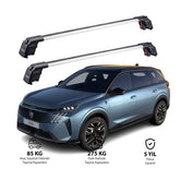 PEUGEOT 5008-E 2024 et modèles ultérieurs TRX2 Thunder Carrier Barres transversales pour galerie de toit 2 barres